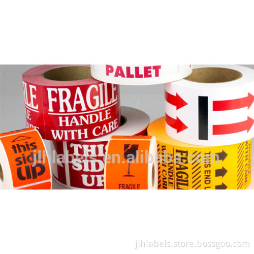 3" x 5" on Semi Gloss Stock, Delicate Instruments handle with care label,500 labels